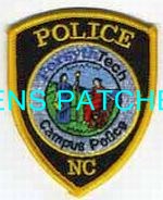 NORTH CAROLINA,FORSYTH TECH CAMPUS POLICE HAT PATCH 1_wm